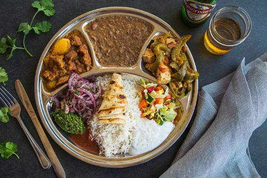 Thali au Poulet au Beurre